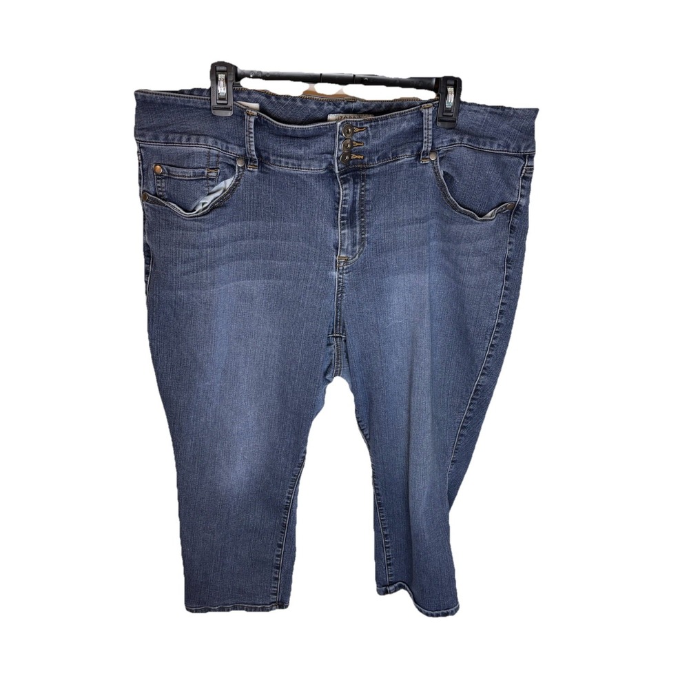 Torrid Jegging Crop Jeans Womens 24 Blue Cotton Distressed Denim Stretch Cropped